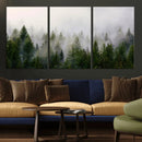 Forest Wall Art Canvas Print | Foggy Forest Wall Art | Pine