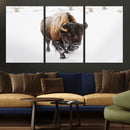 Bison Winter Wall Art Canvas Print For Farmhouse Decor