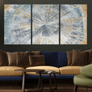 Radiant Abstract Wood Rings Canvas Art – Modern Triptych by MyGreatCanvas | Canvas Wall Art Prints | Photo Prints & Wall Decor