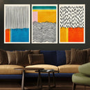 Canvas Print Wall Art Abstract Illustrs Art Boho, Framed