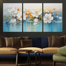 Abstract Flower Wall Art Canvas Print