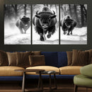 Buffalo Wall Art Canvas Print, Bison Family Wall Art Canvas by MyGreatCanvas | Canvas Wall Art Prints | Photo Prints & Wall Decor