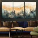 Abstract Forest Print - Mountain Wall Art | Autumn Landscape