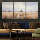 Golden Fields Wall Art Print Canvas – Serene Landscape of