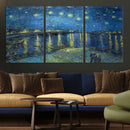 Vincent van Gogh Starry Night over the Rhone Abstract Wall