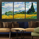 Wheatfield With Cypresses By Van Gogh Painting Wall Art