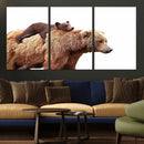 Mother and Baby Bear Canvas Wall Art - Adorable Wildlife by MyGreatCanvas | Canvas Wall Art Prints | Photo Prints & Wall Decor