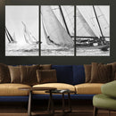 Yacht Sailboat Regatta Canvas Wall Art Canvas Print
