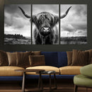 Scottish Cow Wall Art Canvas Print | Longhorn Wall Art | by MyGreatCanvas | Canvas Wall Art Prints | Photo Prints & Wall Decor