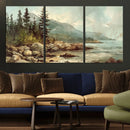 Abstract Acadia National Park Wall Art Canvas Print -