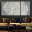 Abstract Tree Ring Wall Art Canvas Print – Nature-Inspired,