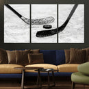 Winter Ice Hockey Sport Canvas Wall Art Print - Hockey Wall by MyGreatCanvas | Canvas Wall Art Prints | Photo Prints & Wall Decor