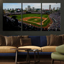 Chicago Cubs Baseball Team Print - Wrigley Field Stadium