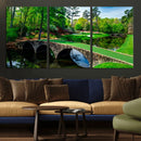 Augusta National Golf Club Wall Art - Panoramic Bridge & by MyGreatCanvas | Canvas Wall Art Prints | Photo Prints & Wall Decor