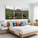 Notre Dame Stadium Giclee Canvas Print | Triptych Wall Art