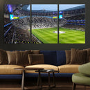 Tottenham Hotspur Stadium Canvas Print, Match Day Triple