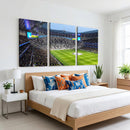 Tottenham Hotspur Stadium Canvas Print, Match Day Triple