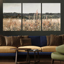 Rustic Field Landscape Wall Art Print, Giclee Canvas Wall