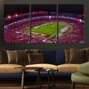Bryant-Denny Stadium Night Game Triple Canvas Wall Art - by MyGreatCanvas | Canvas Wall Art Prints | Photo Prints & Wall Decor