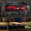 Ferrari Pit Stop Canvas Wall Art – Precision and Speed