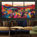 YAYOI KUSAMA Abstract Print - Landscape Canvas Wall Art