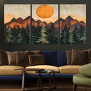 Sunset Mountain Landscape Canvas Wall Art Print - Nature by MyGreatCanvas | Canvas Wall Art Prints | Photo Prints & Wall Decor