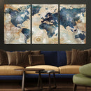 World Map Canvas Print – Framed Wall Art for Couples, by MyGreatCanvas | Canvas Wall Art Prints | Photo Prints & Wall Decor