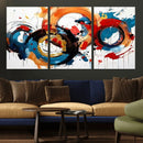 Abstract Wall Art, Rings Wall Art Canvas Print