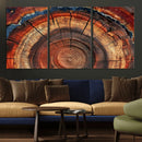 Abstract Tree Ring Art, Colorful Tree Ring Wall Decor, by MyGreatCanvas | Canvas Wall Art Prints | Photo Prints & Wall Decor