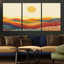YAYOI KUSAMA Colorful Dot Art Landscape Canvas - Framed by MyGreatCanvas | Canvas Wall Art Prints | Photo Prints & Wall Decor