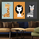 Boho Jungle Animal Nursery Wall Art Prints – Safari Decor