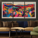 Yayoi Kusama Wall Art Canvas Print, Abstract Art, Large
