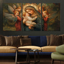 Mary Jesus Canvas Wall Art Print - Madonna and Child with