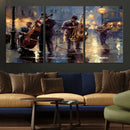 Afro Abstract Jazz Music Wall Art Canvas Print – Colorful