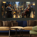 Jazz Canvas Wall Art Print – Abstract African American Music