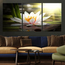 Lotus Flower Wall Art Canvas Print, Water Lily Large Wall