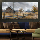Rustic Autumn Farmhouse Wall Art Canvas Print – Serene