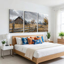 Rustic Autumn Farmhouse Wall Art Canvas Print – Serene