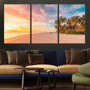 Tropical Beach Wall Art Canvas Print – Framed Palm Trees by MyGreatCanvas | Canvas Wall Art Prints | Photo Prints & Wall Decor
