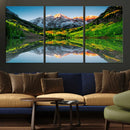 Majestic Snow-Capped Peaks Wall Art Canvas Print, Vibrant by MyGreatCanvas | Canvas Wall Art Prints | Photo Prints & Wall Decor