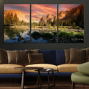 Yosemite Valley Wall Art Canvas Print – El Capitan Sunset