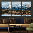 Grand Teton Park Wall Art Canvas Print – Framed Alpine Lake