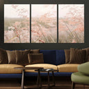 Pastel Grasses Wall Art Canvas Print – Framed Soft Meadow