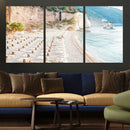 Beach Wall Art Canvas Print – Framed Coastal Seascape Summer