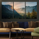 Yosemite Valley Wall Art Canvas Print – Framed Mountain