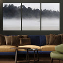 Surfer Fog Wall Art Canvas Print – Framed Foggy Beach Scene by MyGreatCanvas | Canvas Wall Art Prints | Photo Prints & Wall Decor