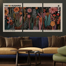 Modern Japanese Wall Art Canvas Print – Framed Abstract