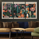Yayoi Kusama Art Print Canvas – Abstract Mount Fuji Japanese