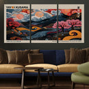 Modern Japanese Wall Art Canvas Print – Framed Contemporary