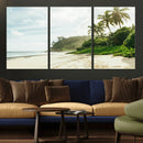 Relaxing Beach Wall Art Canvas Print – Framed Ocean View